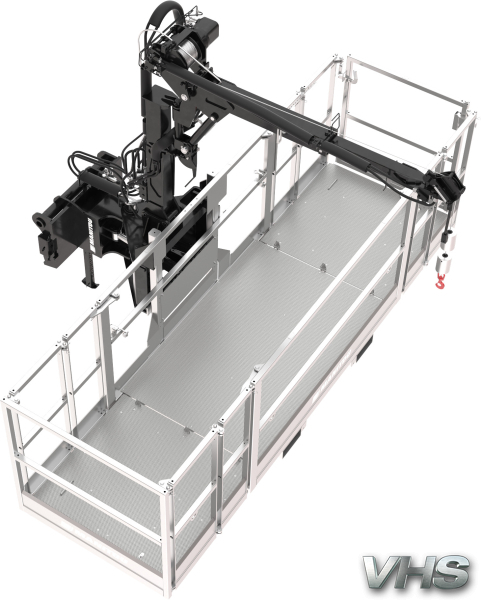 Extendable platform with winch