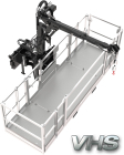 Extendable platform with winch